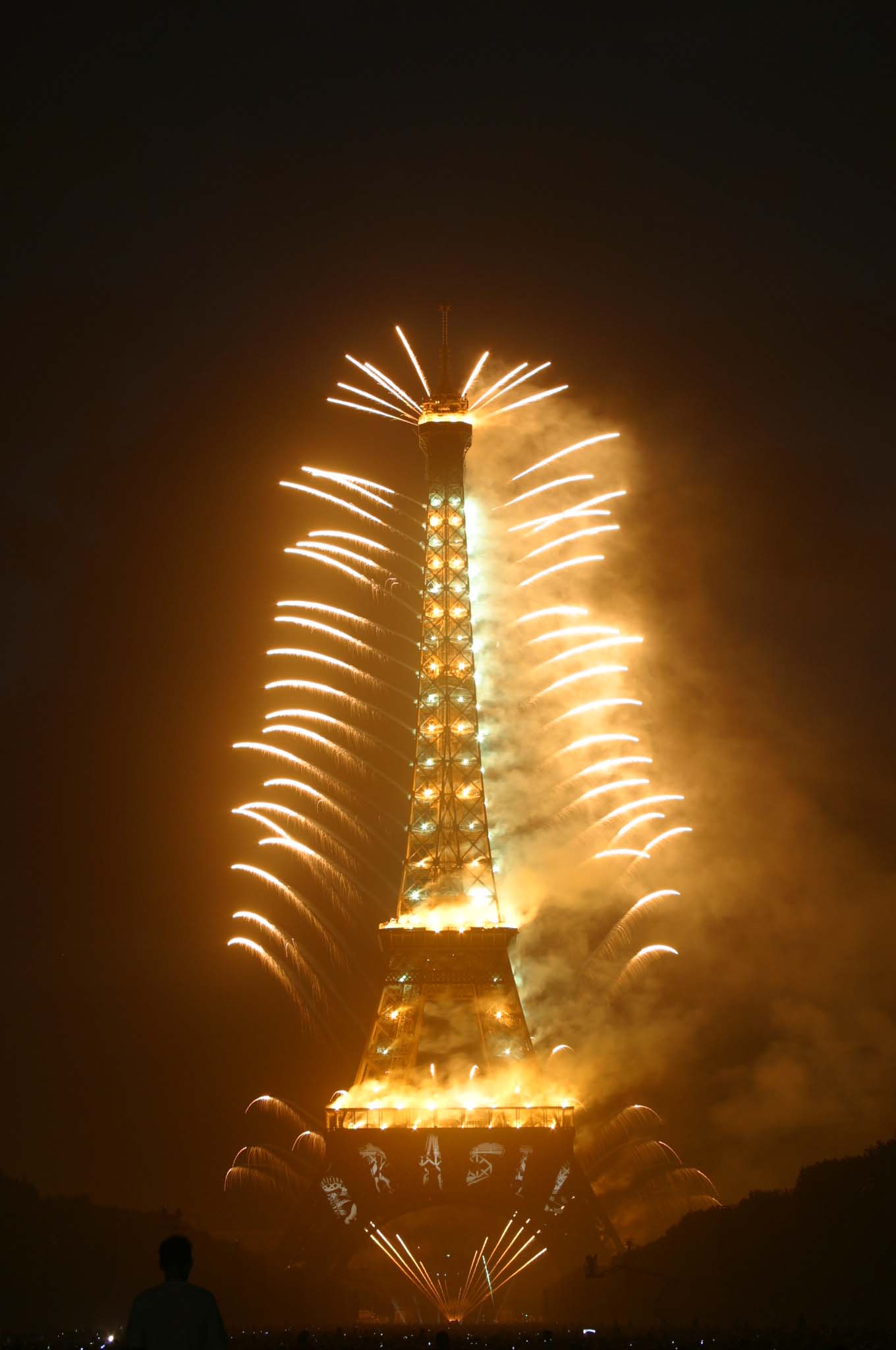 Tour Eiffel couleur Brsil